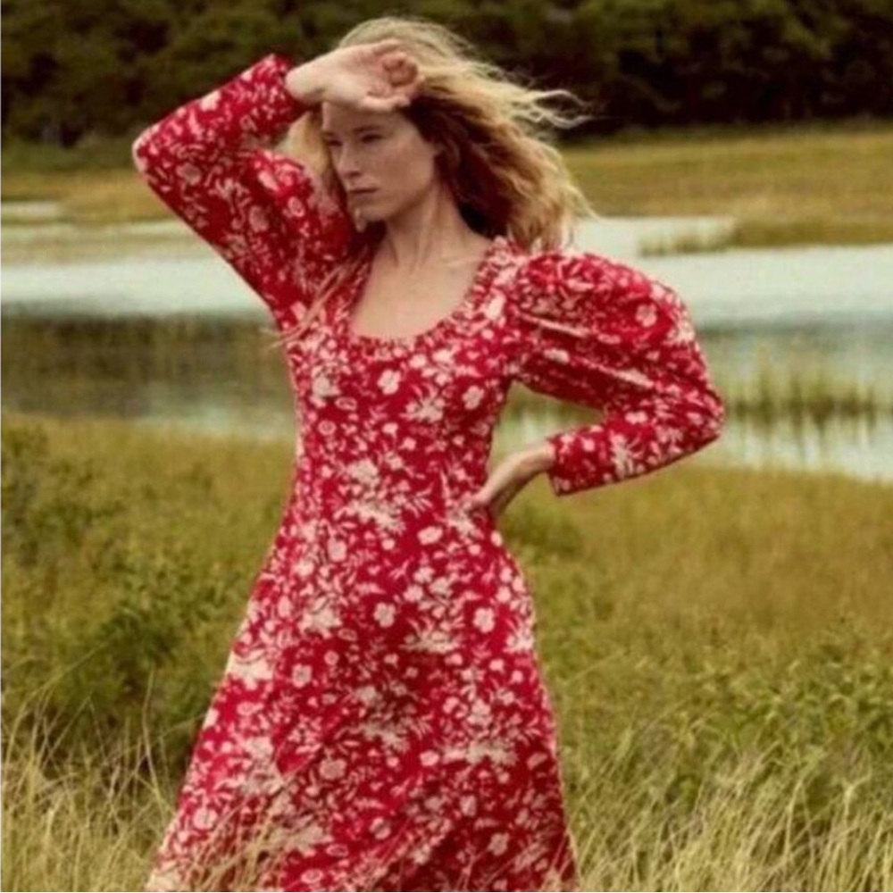 Doen Clarence dress - Red Oak Bluff floral